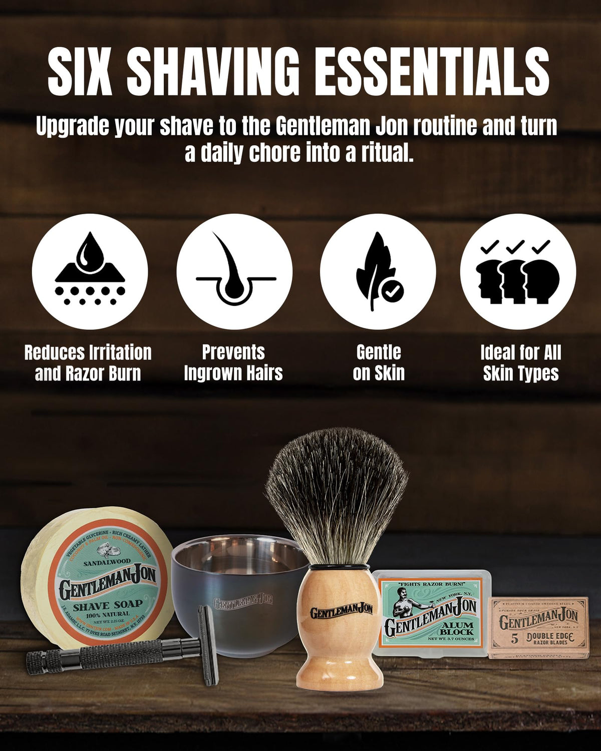 Gentleman Jon badger brush knot close-up producing dense lather for softer facial hair