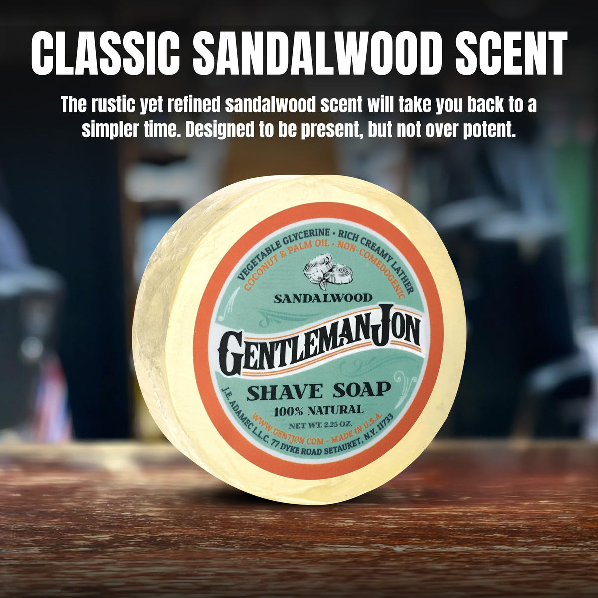 Gentleman Jon used with shaving brush on face demonstrating application and protective coverage