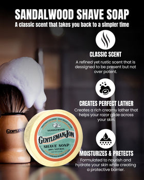 Gentleman Jon stainless bowl filled with rich foam for easy lathering and quick prep