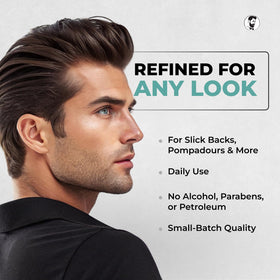 Gentlemen Republic used in barber shop setting illustrating professional reliability and salon-quality benefit