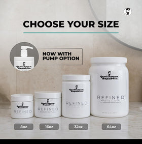 Gentlemen Republic pump bottle in barbershop for professional use