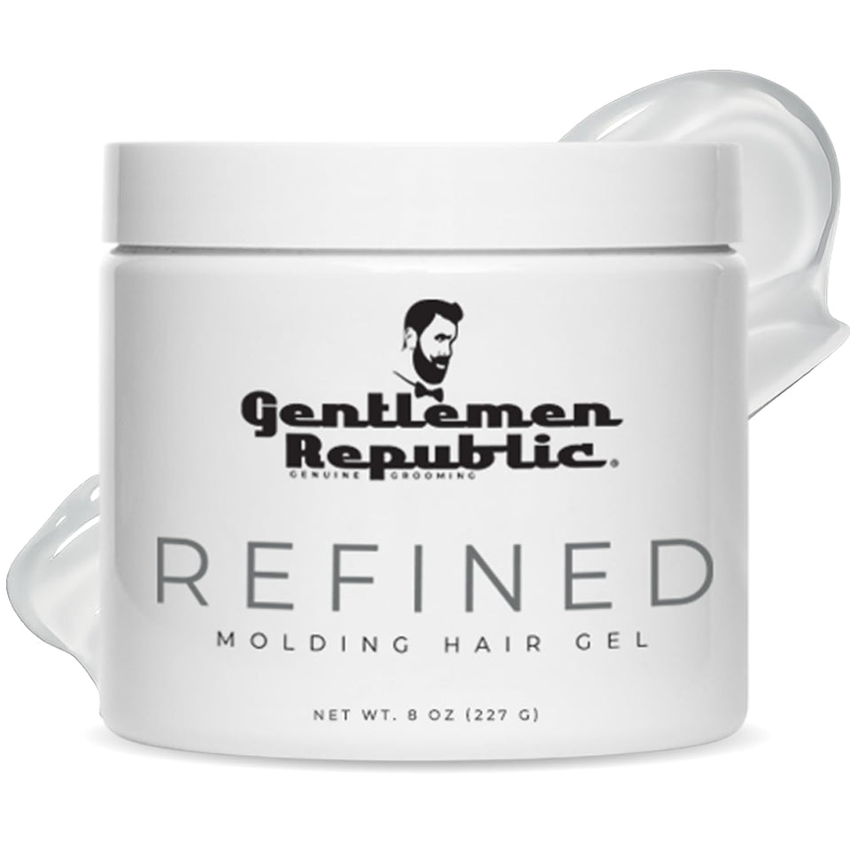 Gentlemen Republic front jar showing label and 8oz size benefit