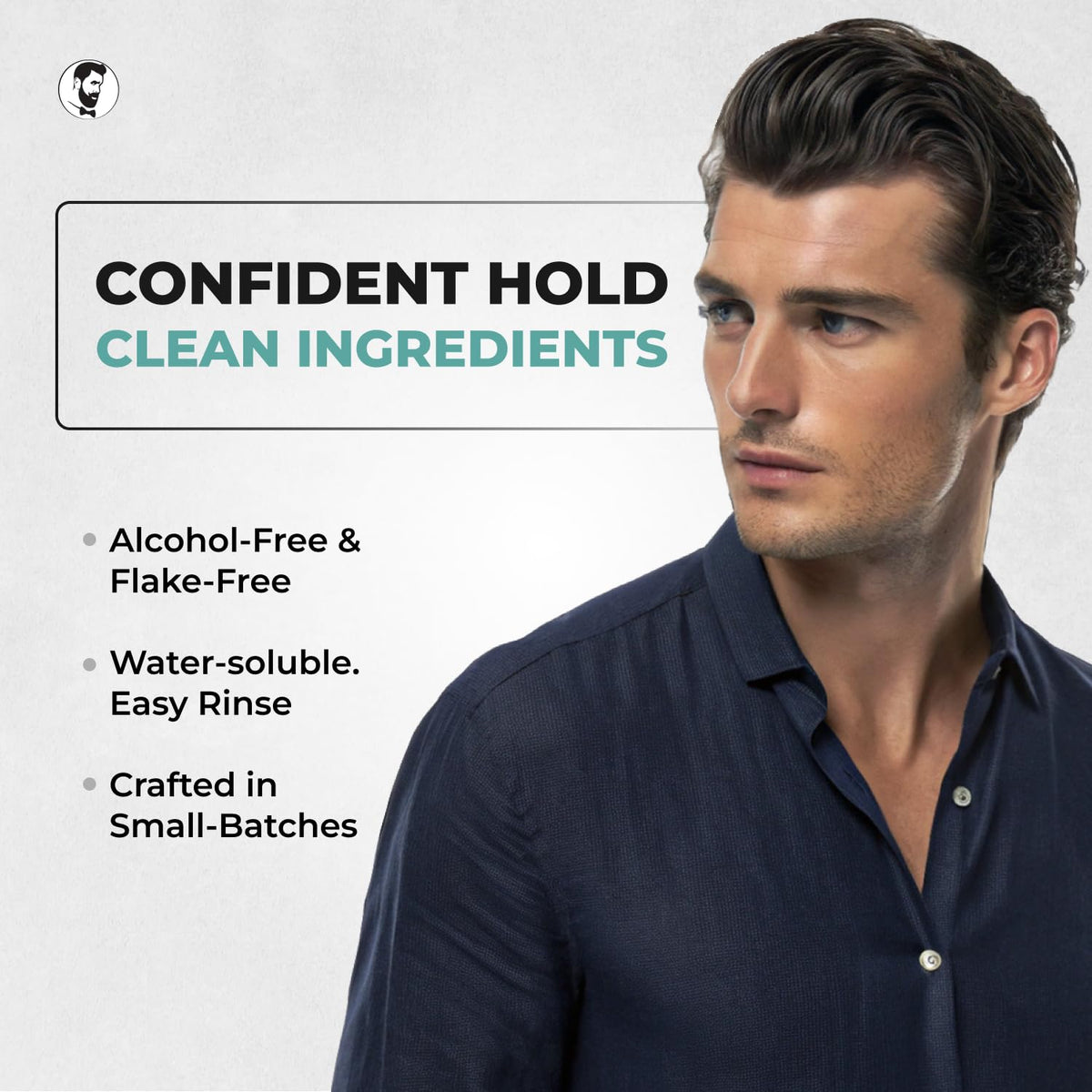Gentlemen Republic open tub close-up showing gel texture and easy-to-spread consistency benefit
