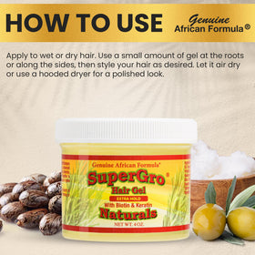 Genuine African Formula gel on fingertips showing easy application