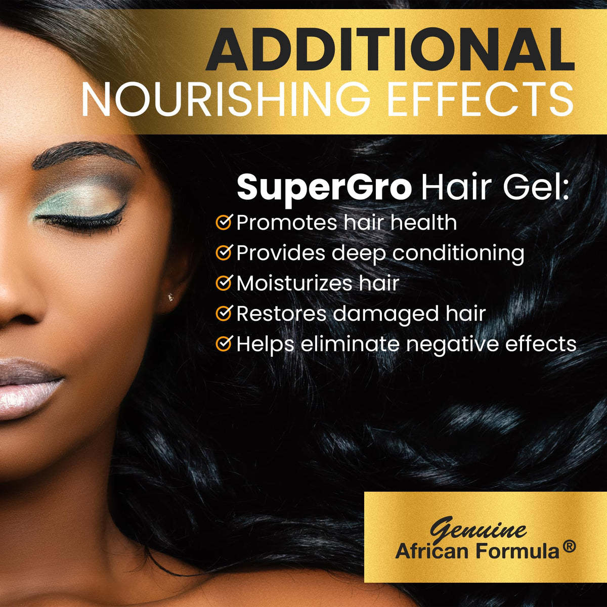 Genuine African Formula holding braids in place for long-lasting style