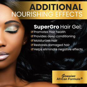 Genuine African Formula holding braids in place for long-lasting style