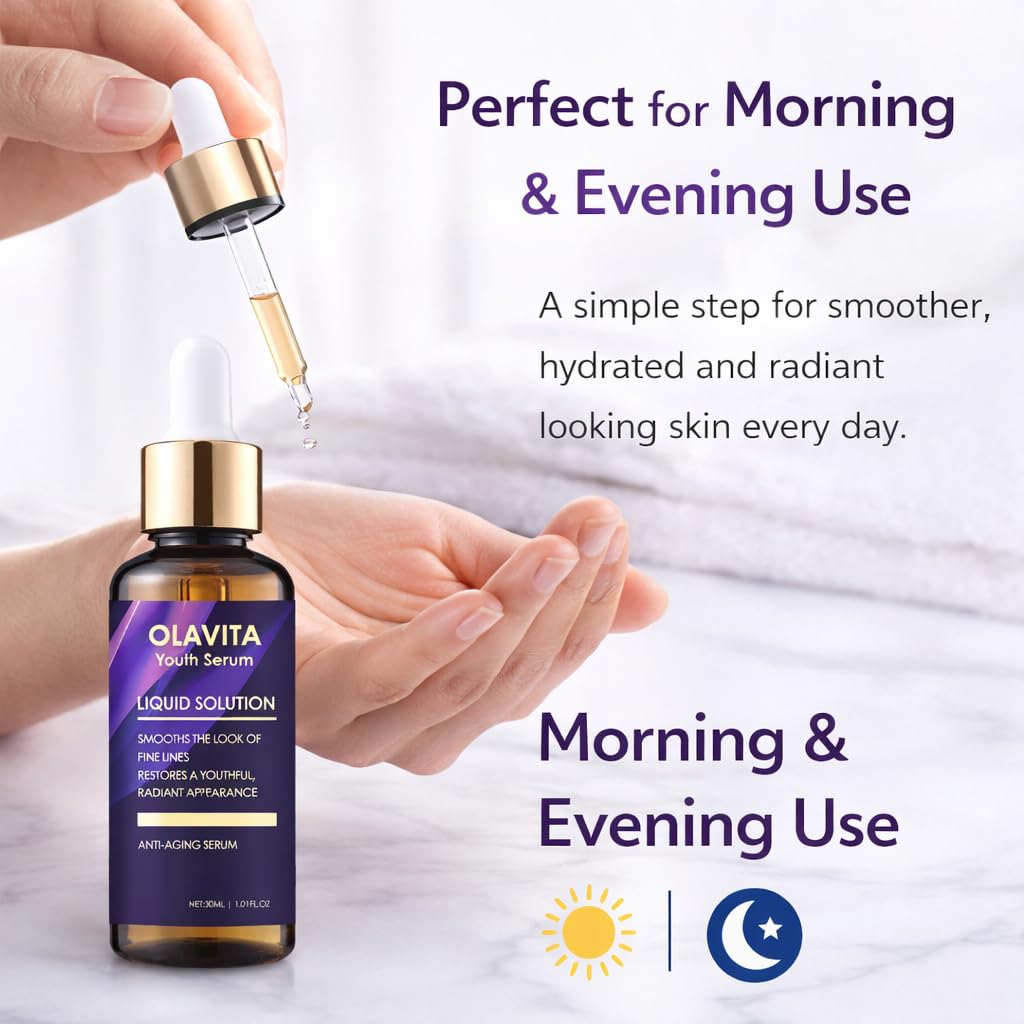 Genvyne Olavita label detail highlighting key ingredients for glow