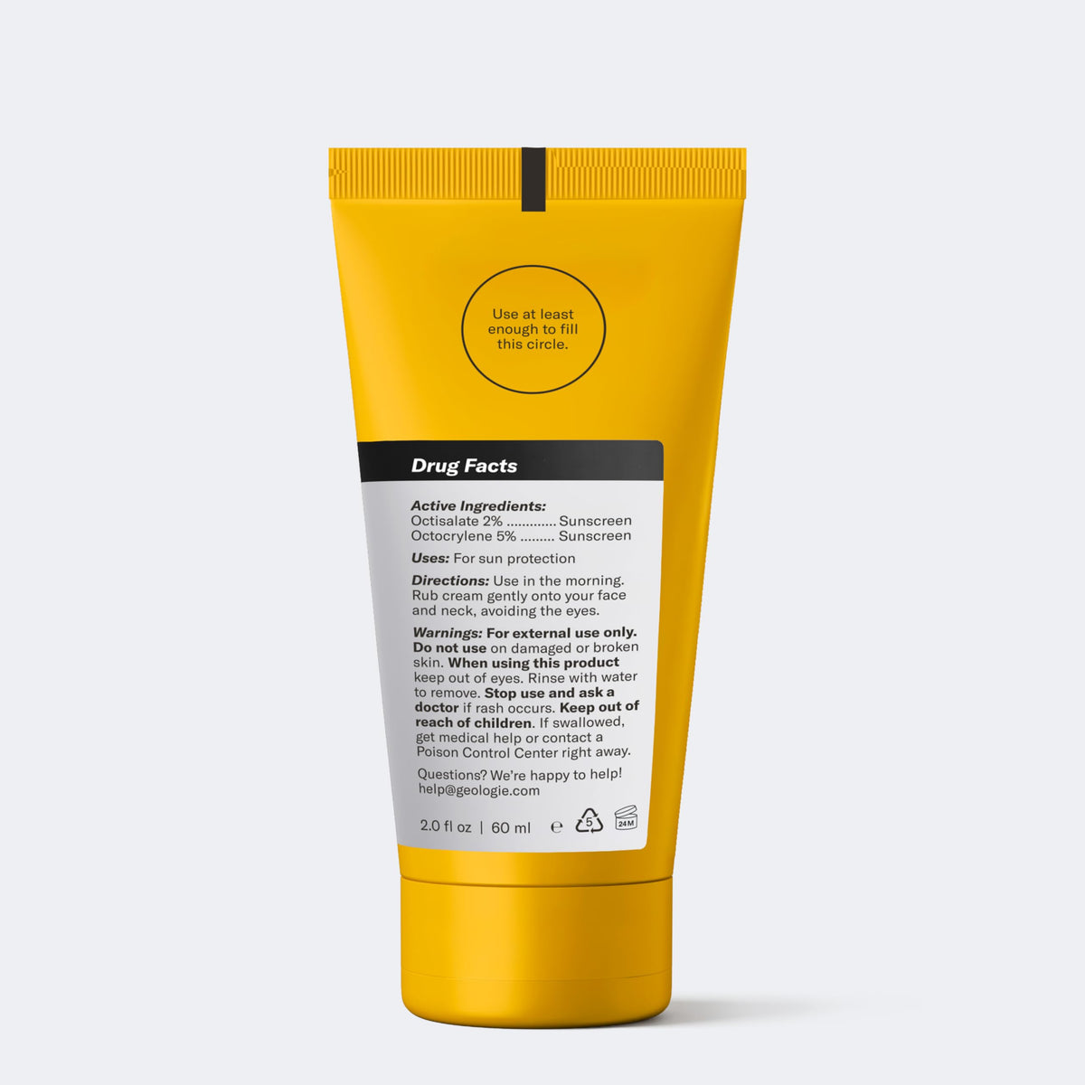 Geologie packaged in travel pouch to show convenience for on-the-go protection