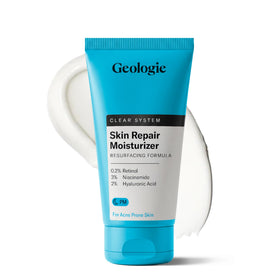 Geologie front packaging showing label and size, clear branding and trust