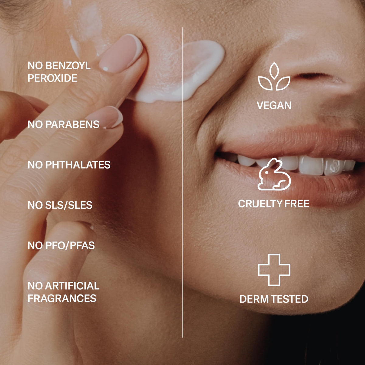 Geologie ingredient callout with niacinamide label supporting redness reduction