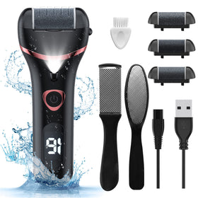 Geopu front view showing ergonomic handle and on/off controls for precise pedicure
