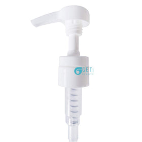 Geti Beauty pumps on a bathroom counter showing tidy, professional look