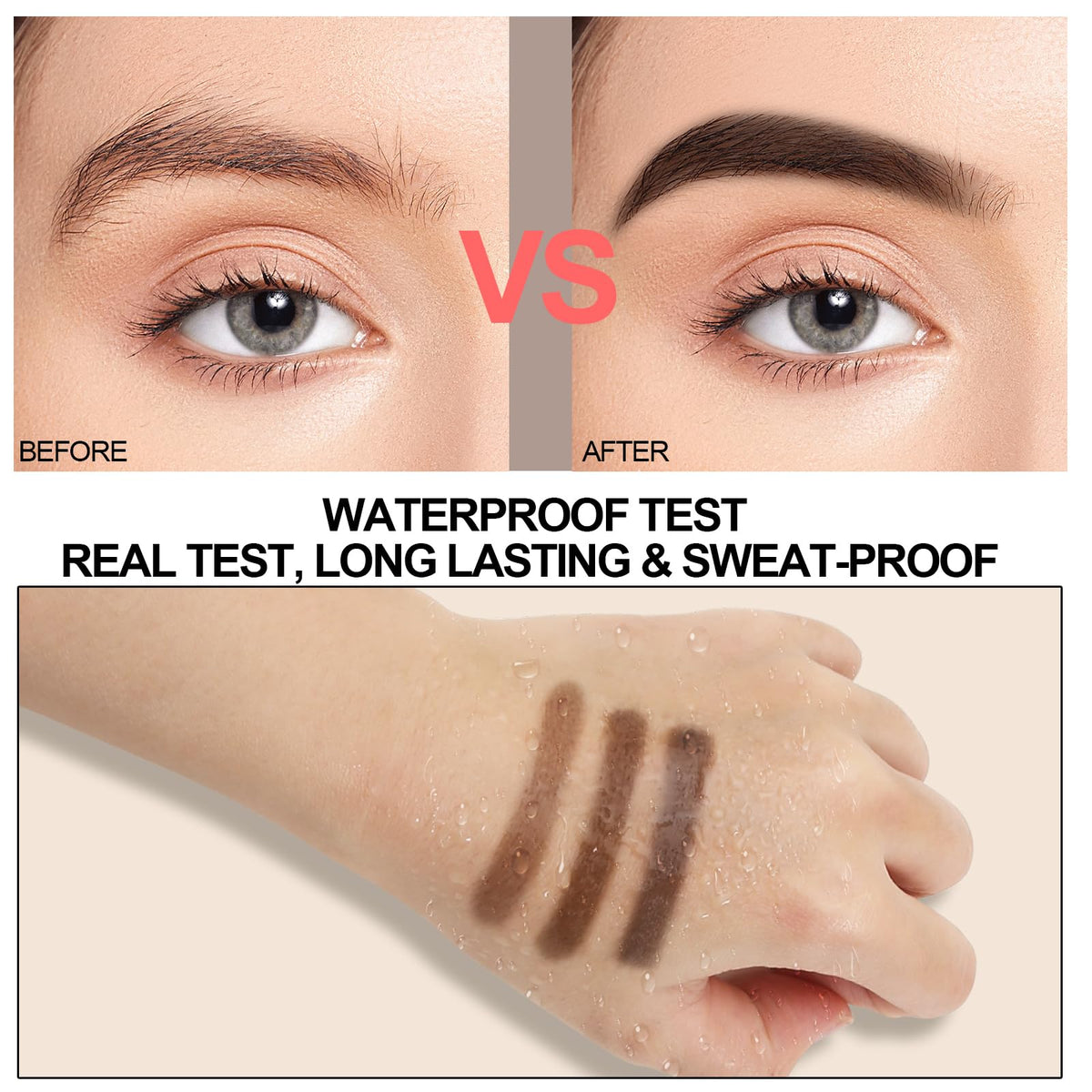 GEUUFEA dual-ended angled brush and spoolie detail for precise shaping benefit