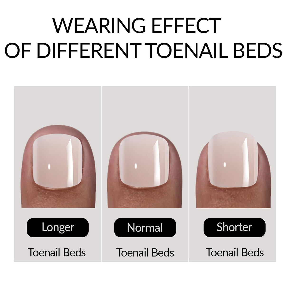 geyakal spread of different sizes showing variety and extra pieces for perfect toe fit