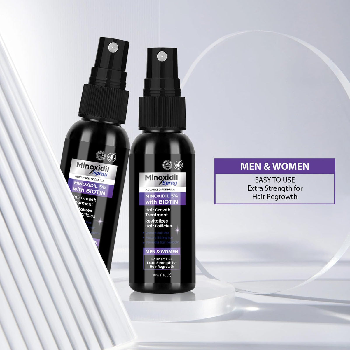 Geynaw bottle in hand showing compact size and easy portability advantage