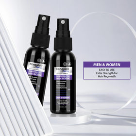 Geynaw bottle in hand showing compact size and easy portability advantage