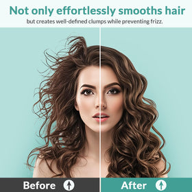 GFDCK brush combing through wet hair to detangle and prep for styling
