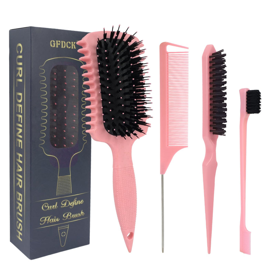 GFDCK brush front view showing shape and bristle layout for easy styling