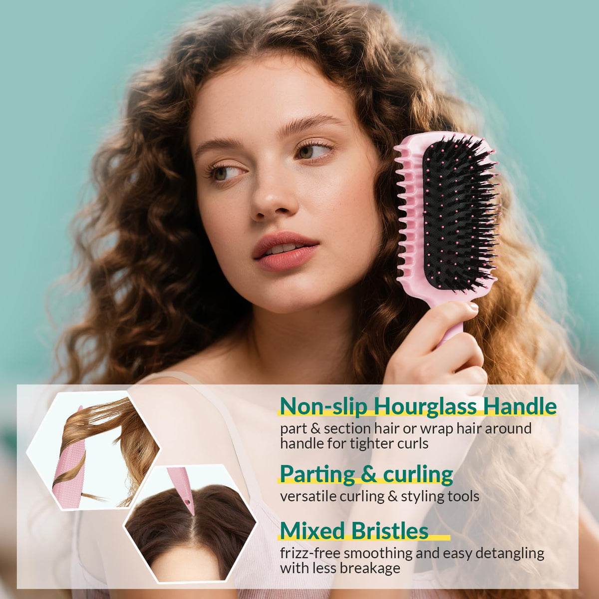 GFDCK brush size comparison in hand to show compact travel-friendly scale