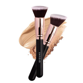 GFOUNS flat top brush front view showing smooth buffing for flawless finish