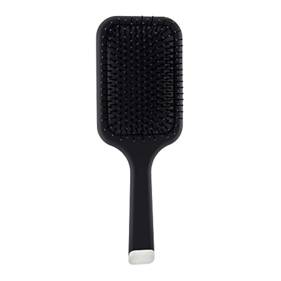 ghd paddle brush front view showing broad base for fast smoothing