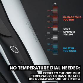 ghd Platinum+ close-up of ceramic plates highlighting smooth, even heat