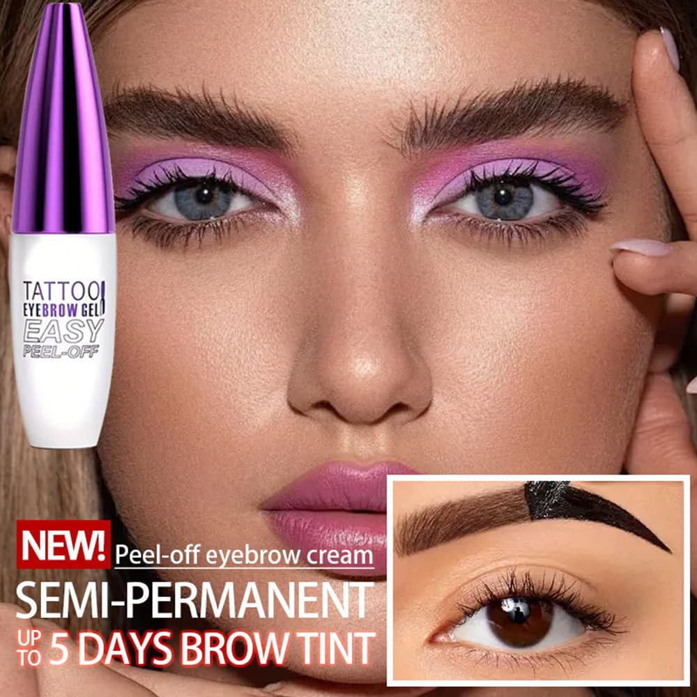 GHFCZOO before and after model showing fuller brows and natural-looking definition