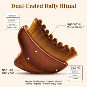 Ghnadyvc close-up of 0.075mm ultra-soft bristles for gentle exfoliation