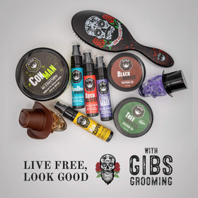 GIBS next to everyday items showing 1 fl oz travel-friendly convenience