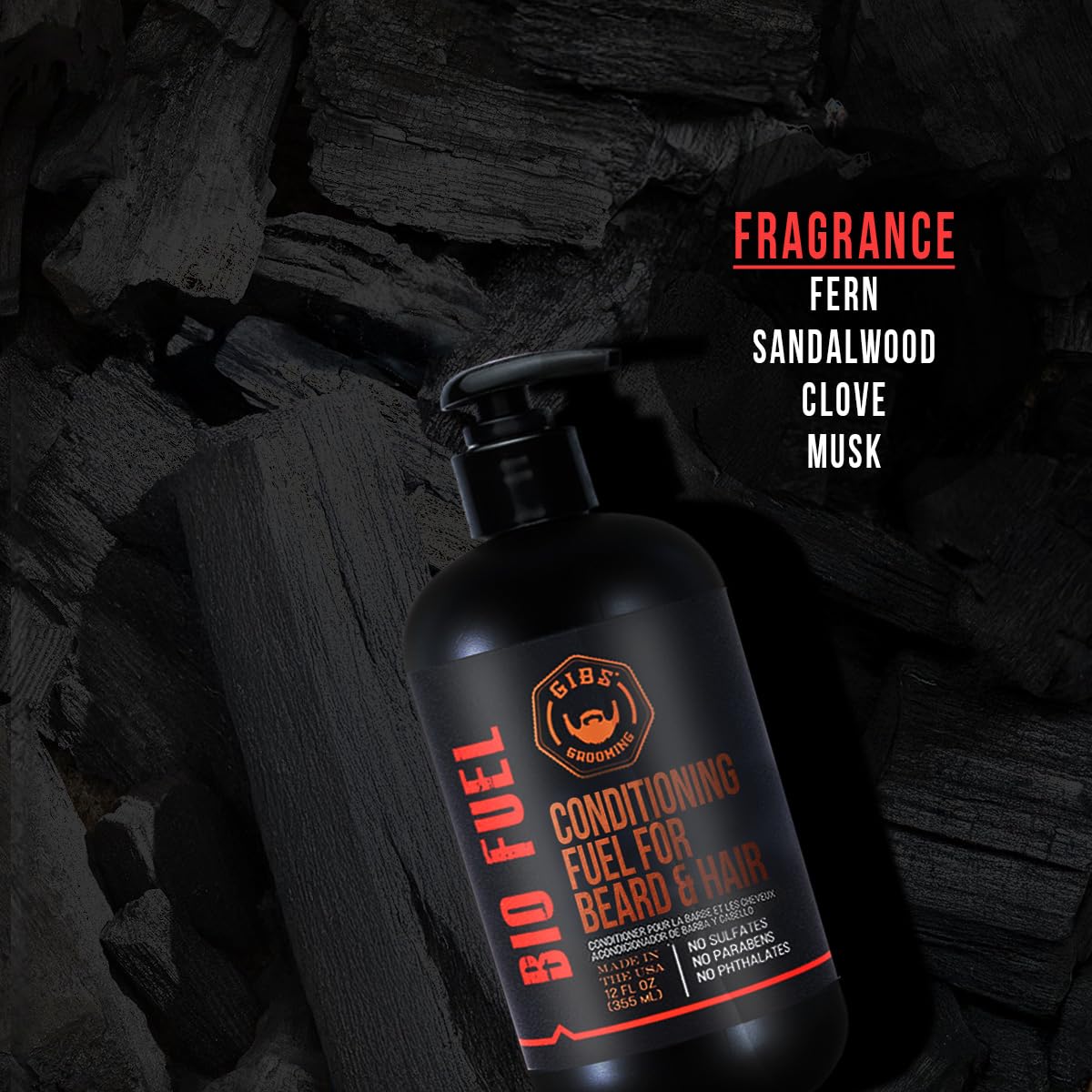 GIBS 12 fl oz bottle held in hand showing size and travel-friendly benefit