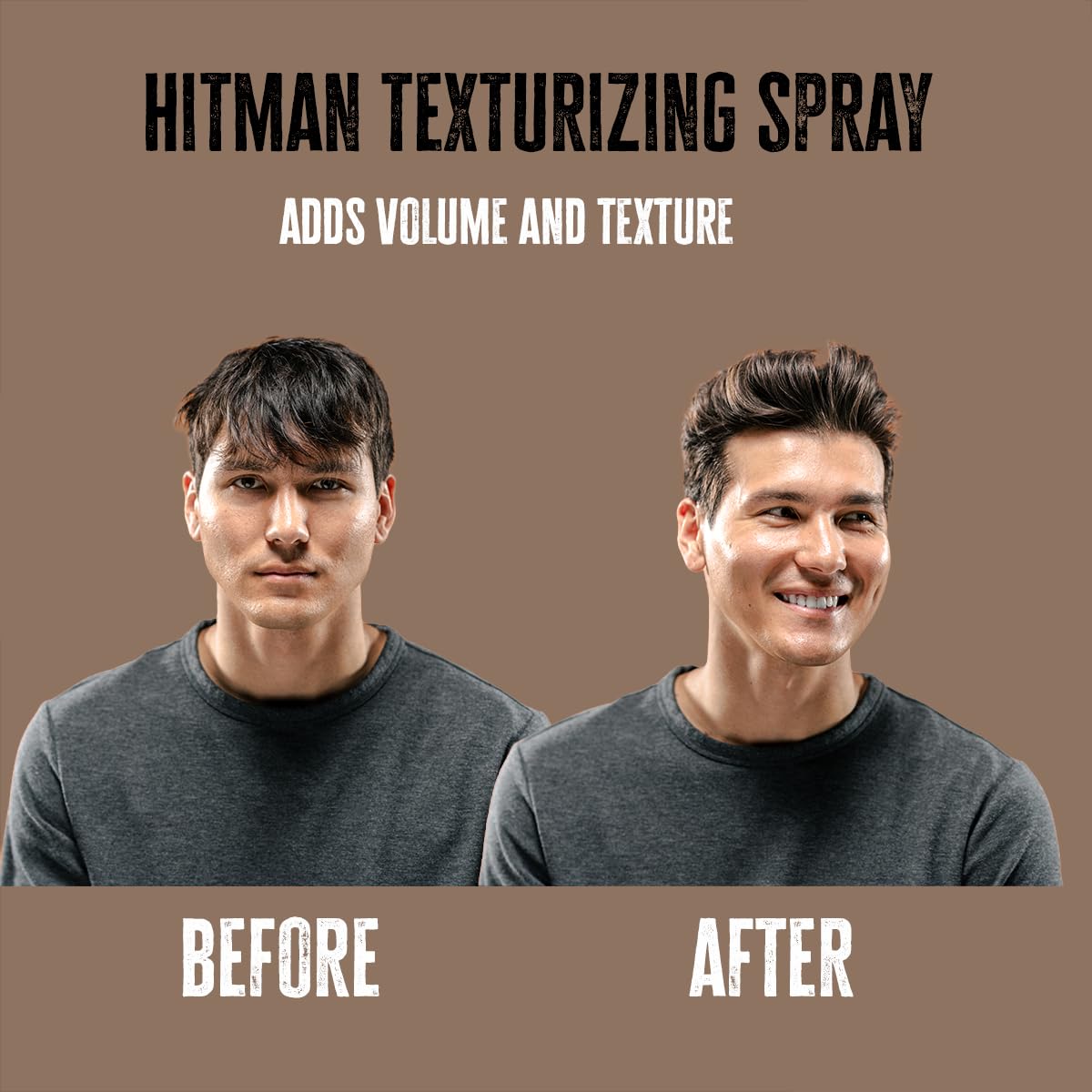 GIBS Hitman used on beard with brush demonstrating thicker, softer beard benefit