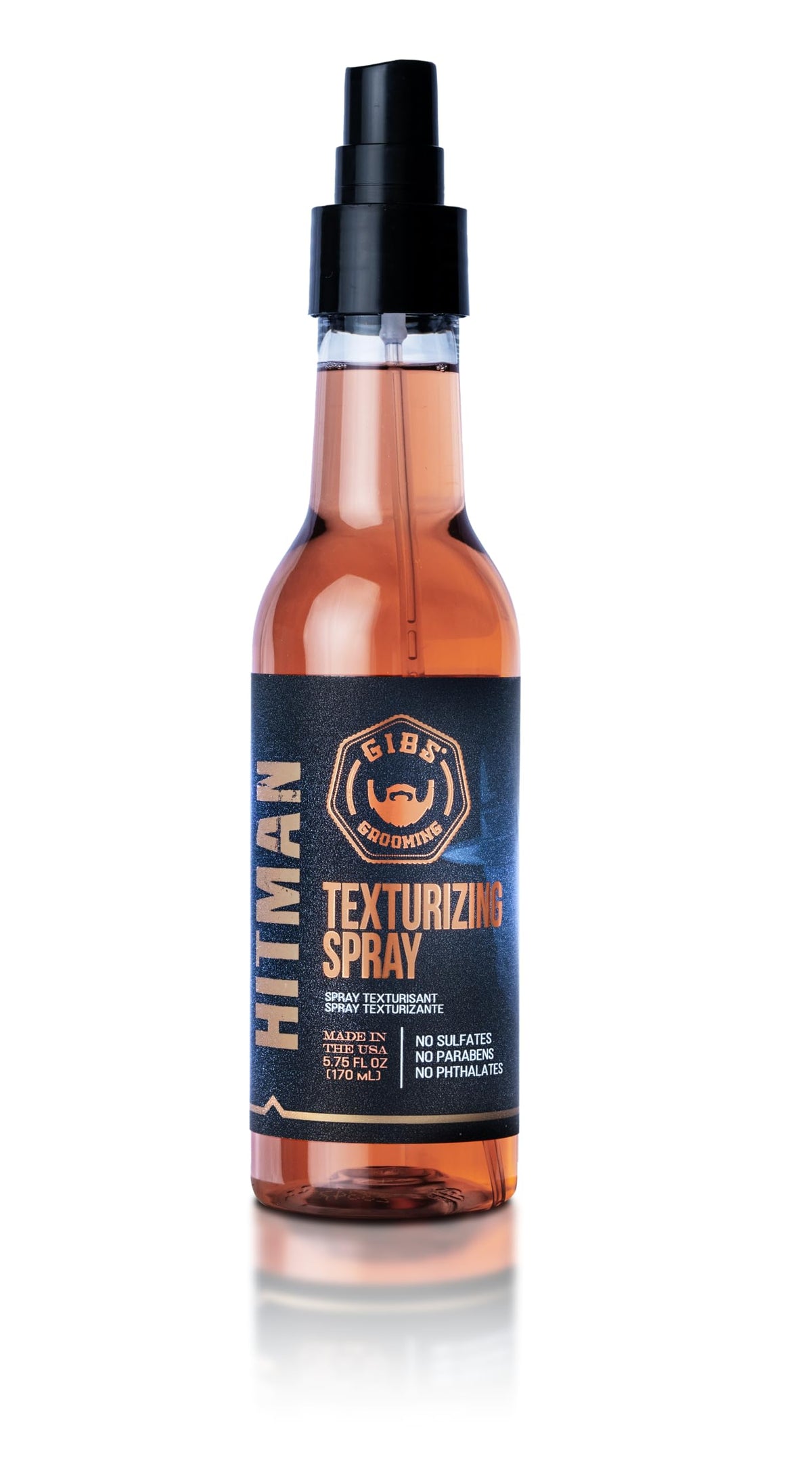 GIBS Hitman front bottle view showing label and portable 5 fl oz size benefit