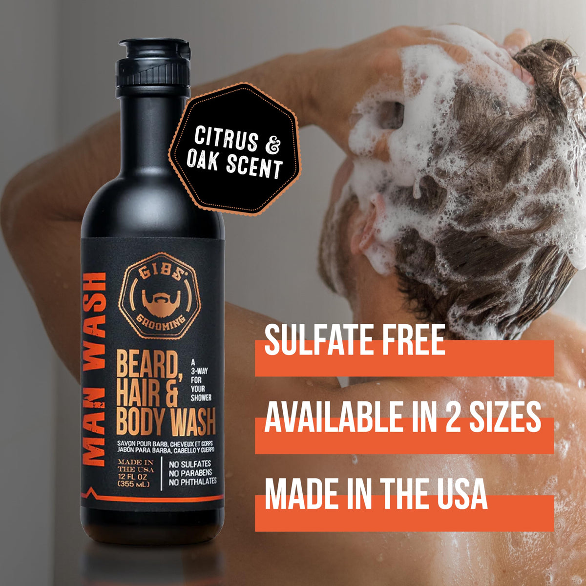 GIBS in shower lifestyle showing practical three‑in‑one use and convenience
