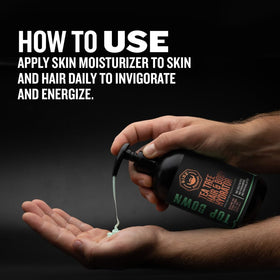 GIBS applied to hair mid-lengths demonstrating frizz control and lightweight finish