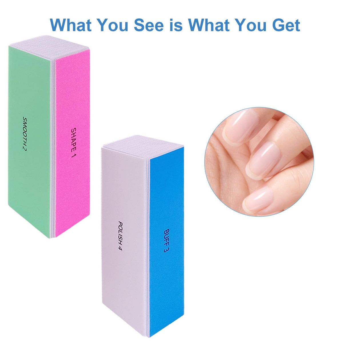 GigaGround close-up of four grit faces showing grit progression benefit