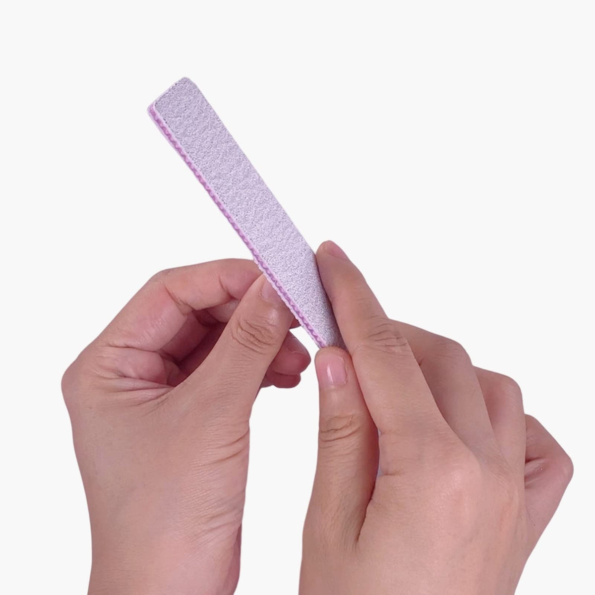 GigaGround file next to ruler showing 7.1 inch portable size and salon-ready scale