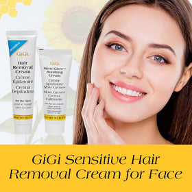 GIGI application on upper lip demonstration showing precise, quick hair removal