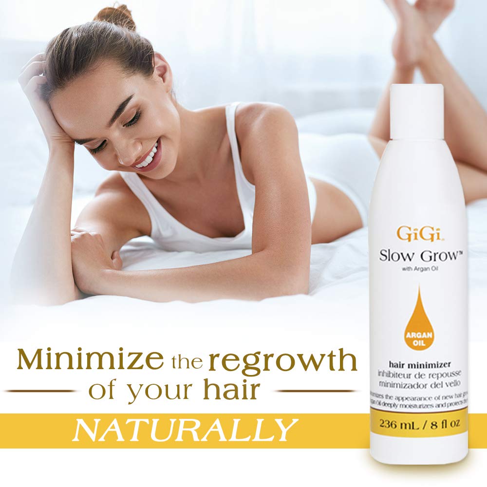 GIGI close-up on argan oil label highlighting nourishing ingredient