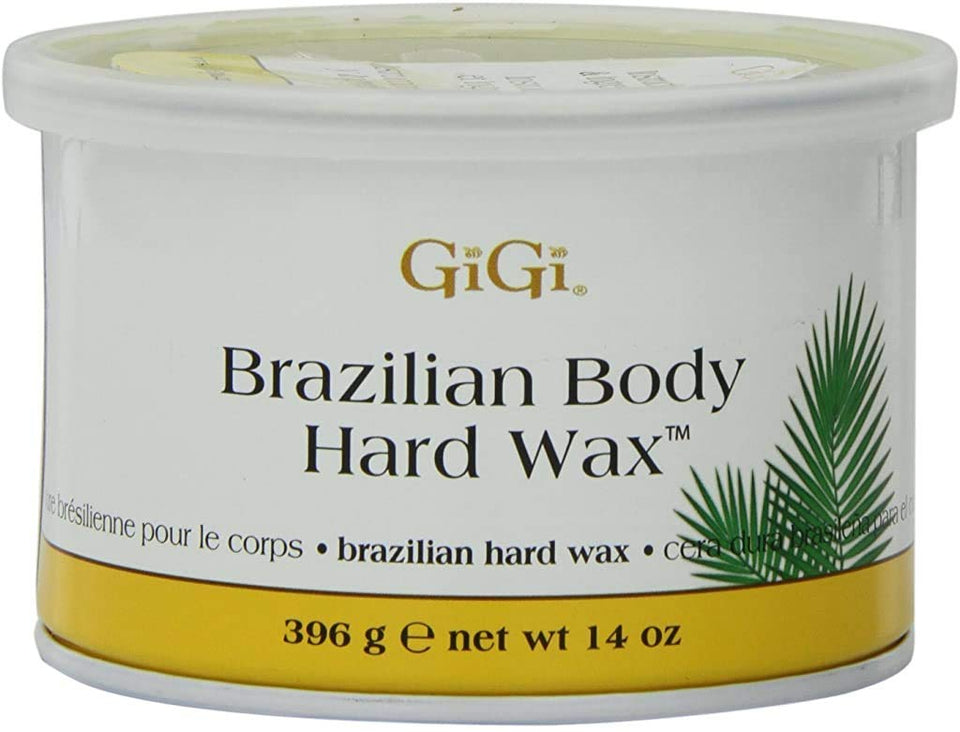 GIGI tin showing wax texture for easy grip and smooth results