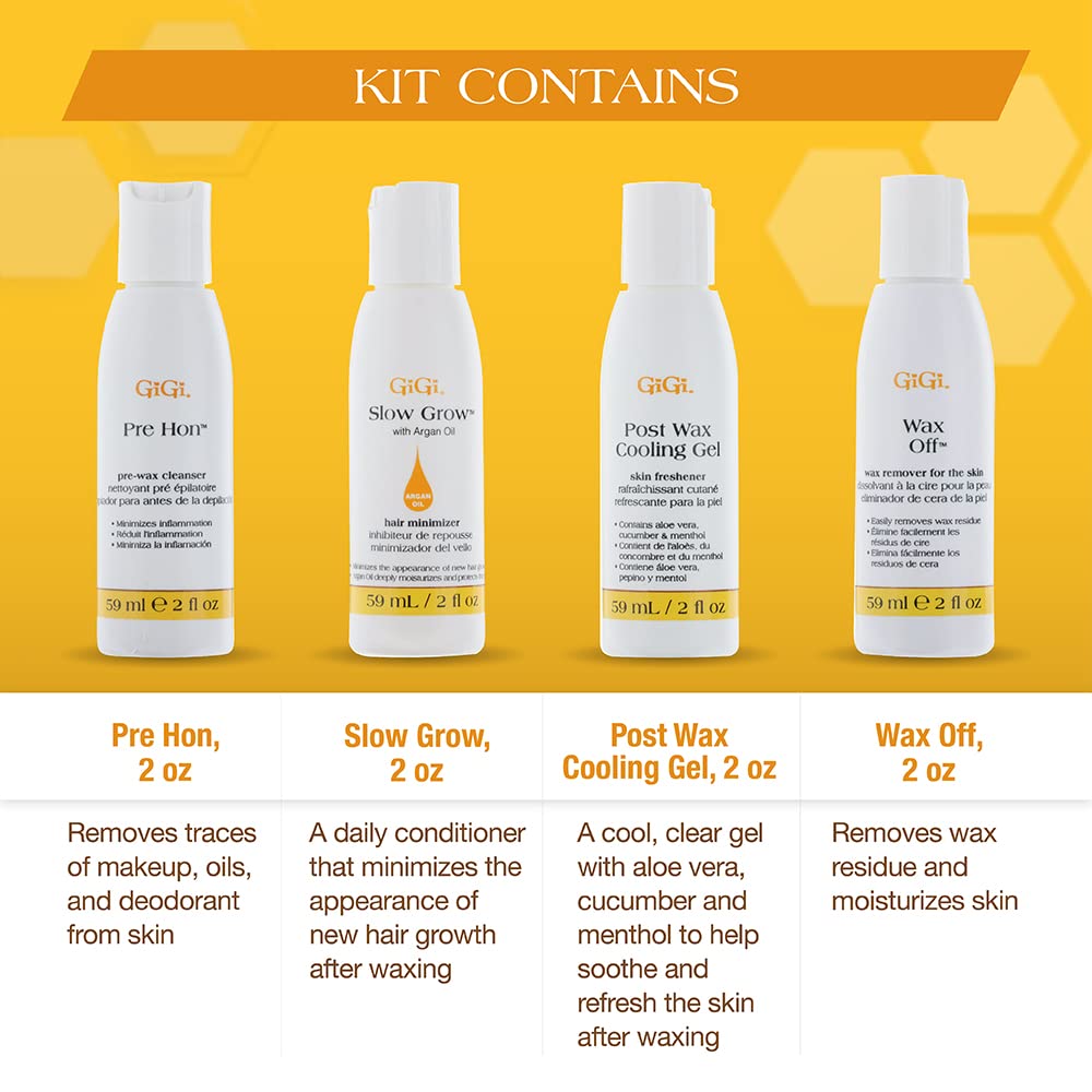 GIGI Cooling Gel on freshly waxed skin reducing redness and soothing