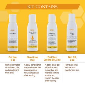 GIGI Cooling Gel on freshly waxed skin reducing redness and soothing