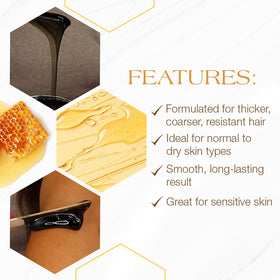 GIGI spatula applying wax demonstrating precise control and efficient removal