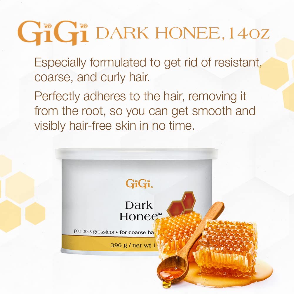 GIGI close-up of wax texture highlighting honey-rich moisturizing benefit