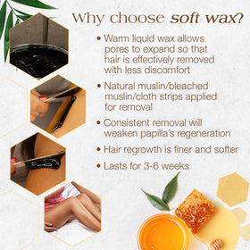 GIGI cloth strip removal showing smooth skin benefit after waxing