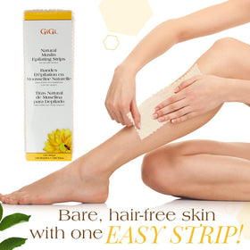 GIGI strip held in hand to show 3x9 size and quick coverage benefit