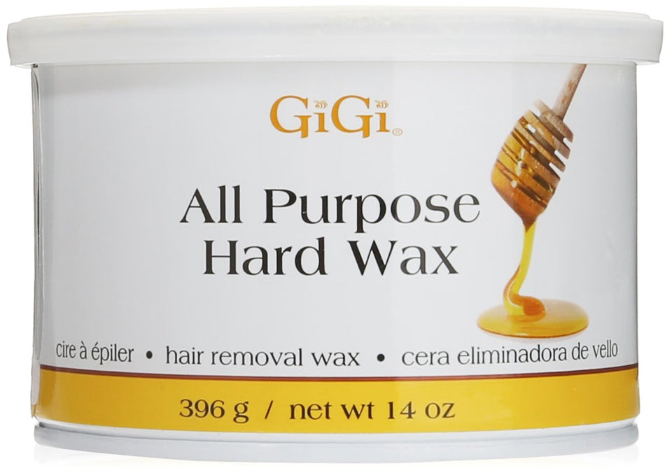 GIGI hard wax front tub showing label and 14 oz size for easy identification