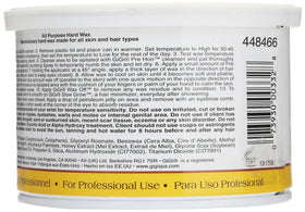GIGI hard wax in salon use applied with spatula illustrating professional results