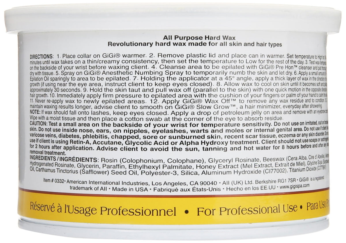 GIGI hard wax creamy texture close-up demonstrating smooth spreadability benefit
