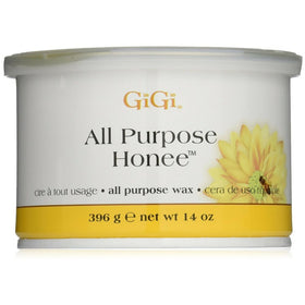 GIGI honee wax tub front view showing label and size, professional supply benefit
