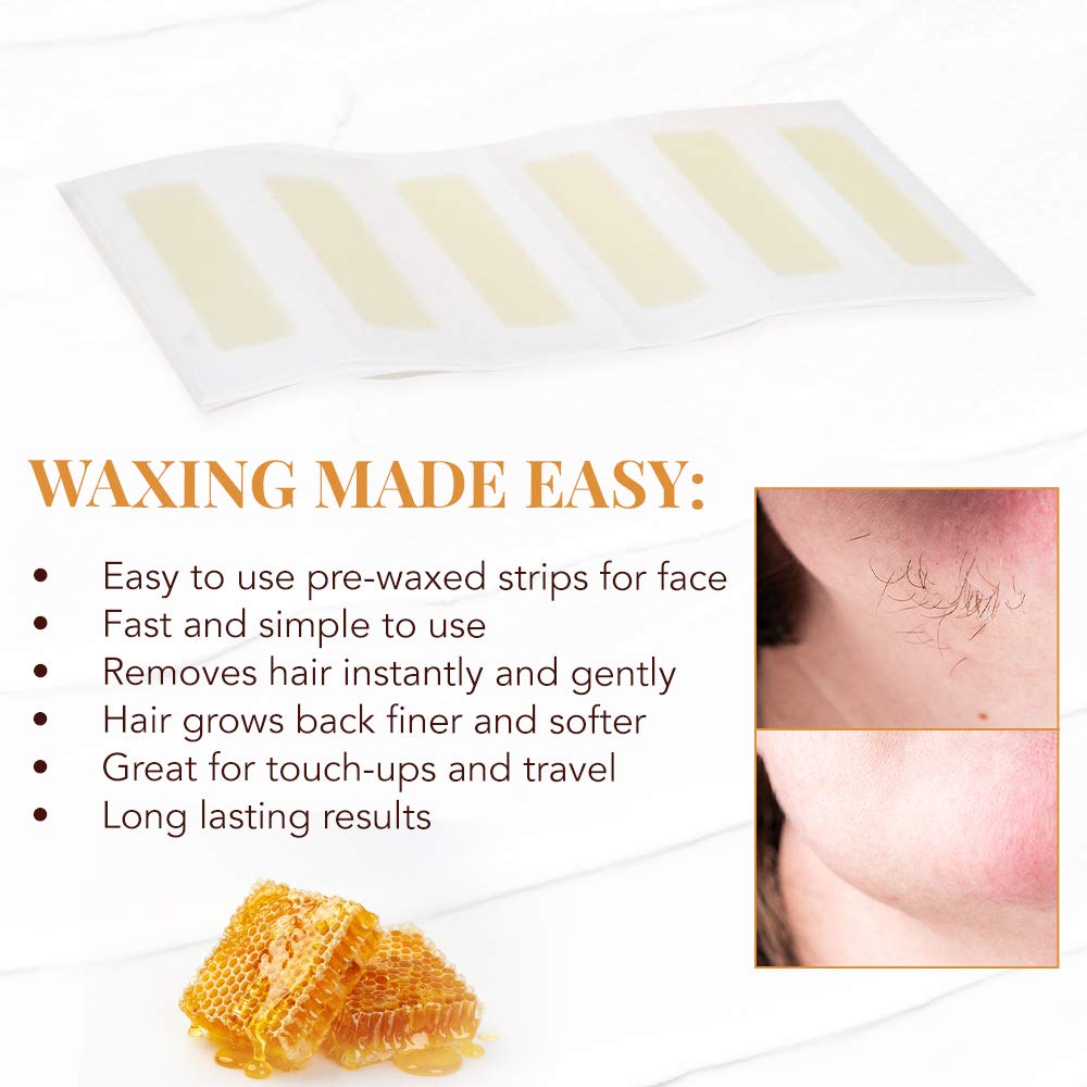 GIGI strip in use on upper lip demonstrating quick removal
